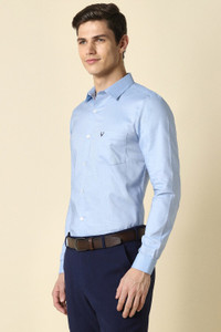 Allen Solly Men Solid Formal Light Blue Shirt
