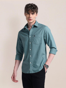 U.S. POLO ASSN. Men Light Green Casual Shirt - Image 6