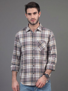 YELLOWDASH Men Checkered Casual Multicolor Shirt