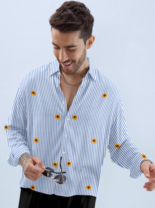 vdlooks Men Striped Multicolor Shirt - Image 6