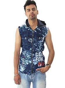 Clubble Men Printed Casual Dark Blue, Light Blue Shirt