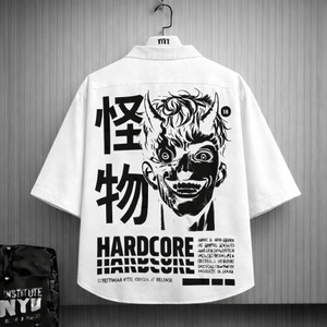 SHABIB Men White Graphic Print Casual Shirt - Image 3