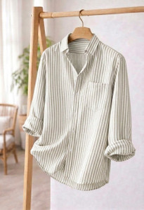 SmartFitShirts Men Striped Casual Grey Shirt - Image 5