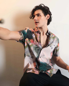 RARE RABBIT Men Printed Casual Multicolor Shirt