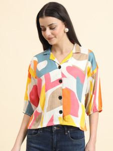 vairagee Women Printed Party Multicolor Shirt