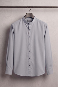 RAHUL LOOK Men Solid Casual Grey Shirt