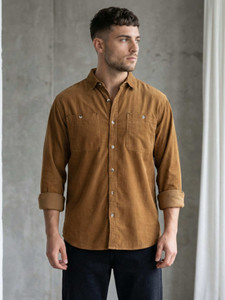KUONS AVENUE Men Brown Casual Shirt - Image 6