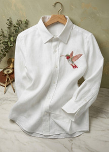Dk texpa Men Regular Fit Embroidered Shirt - Image 1