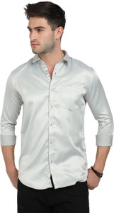 Rs fashions Men Solid Casual Grey Shirt