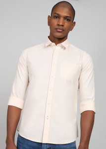 KILLER Men Solid Casual White Shirt