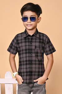 barkatdesigningplanet Boys Printed Casual Multicolor Shirt