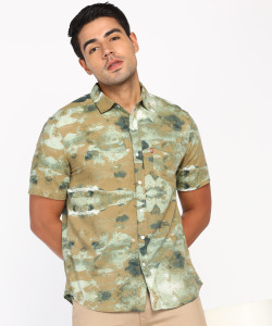 LEVI'S Men Military Camouflage Casual Multicolor Shirt