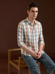 THE BEAR HOUSE Men Checkered Casual Multicolor Shirt