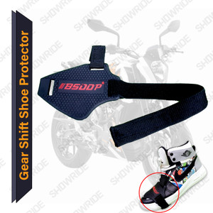 SHOWRIDE Gear Shift Shoe Protector Protection Shifter Cover for Motorcycle & Bike Riding Silicone Black Boots Shoe Cover