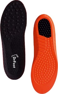 Dr Foot Arch Support Gel Insole Pair For All-Day Comfort|Men & Women–1 Pair -Small Size Gel Arch Regular, Sports Shoe Insole