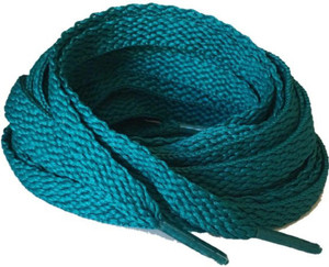 SUNBIRD Round Shoe Laces Shoelaces Thick For Sneaker(TEAL FLAT _pack of 2) Shoe Lace