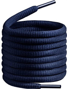 SUNBIRD Navy_Blue_Round-2pair-shoelaces 1/4"Athletic Sport II Running Shoes II Strings Shoe Lace
