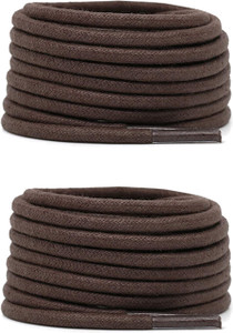 SHOESHINE 4mm Round Shoelaces Waxed Cotton 120cm Shoe Lace