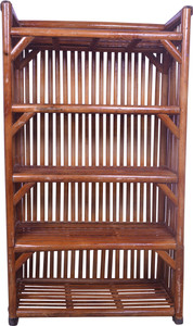 EVRA Clothes Organizer And Multipurpose Shoe Rack Wooden Storage For Home Shelf Engineered Wood 5 Door Wardrobe