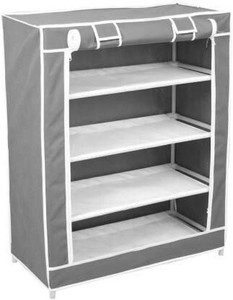 BHIMADA Metal Collapsible Shoe Stand