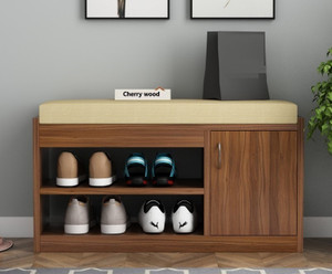 Cherry Wood Engineered Wood Shoe Rack