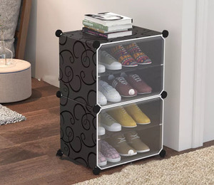 Sampri Shoes Rack accessories cover door jointer kytaste metal organiser plastic Metal Collapsible Shoe Stand