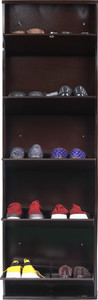 Jaimini Space-Saving 19 Inches Wide Wall-Mountable with Lock & Key for Home and Outdoor Metal Shoe Rack