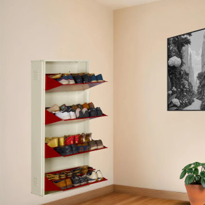 Delite Kom 24 Inch Wide, 8 Shelf | D Metal Shoe Rack