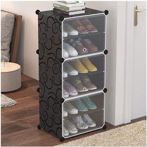 Keekos 6-Shelf 3-Door Collapsible Shoe Rack - Image 6