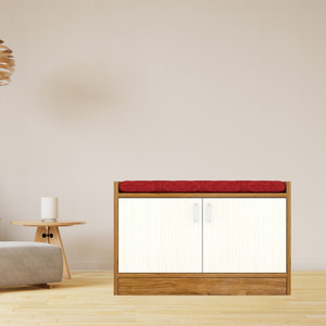 SPECIALITY PANELS 2 Door Multipurpose Cabinet with Cushion & Termite Resistance Engineered Wood Shoe Rack