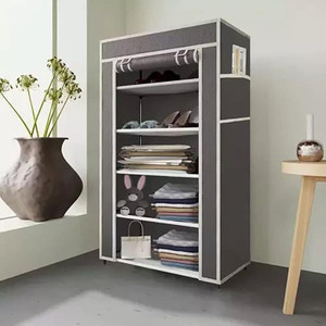 Hexzone Plastic Collapsible Shoe Rack Stand 6 Shelves Plastic Shoe Stand