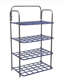 NR Kart Plastic With Metal Multipurpose Shoe Rack Plastic, Metal Collapsible Shoe Stand