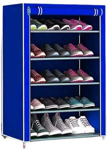 girja Metal Premium Shoe Rack/Multicolorpurpose Storage Rack With Dustproof Cover Metal Shoe Stand