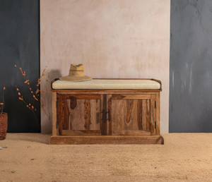 Angel Furniture Two Door Solid Wood Shoe Rack