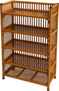 Treehouse VictoryShoe Rack,Multi-Purpose Rack Stand Shelf & Newspaper Storage ShelfforHome Cane Collapsible Shoe Stand