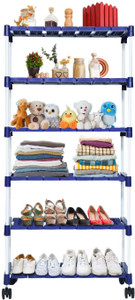 Novatic File Holder Desk Organizer, Office Storage, Book Shelf, Free Standing Cabinet Metal Open Book Shelf