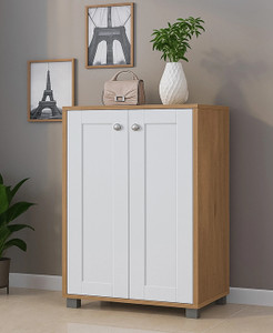 LERIMO 2-Door Engineered Wood Cabinet Drawer, Multipurpose Storage Cabinet with Doors Engineered Wood Free Standing Cabinet