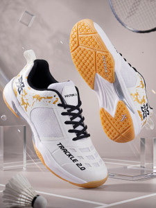 VECTOR X Trackle 2.0 Indoor Outdoor Court Shoe Breathable Mesh + TPU Fused Badminton Shoes For Men