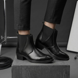 TYVONN Stylish Formal Boots For Men Black - Image 5