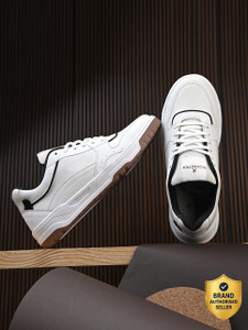 Roadster Men's Cool White Casual Sneakers - Image 1