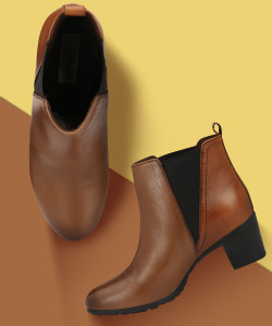 Delize Genuine Leather Ankle Boots For Women