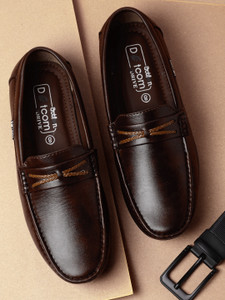 action Lightweight | Comfortable | Trendy | Daily Wear | Synthetic Leather Loafers For Men