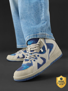 The Souled Store Men Blue Sneakers - Image 6