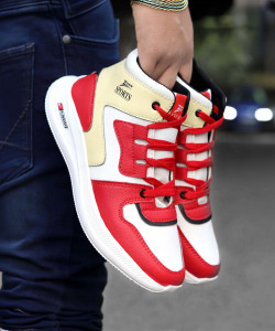 Zixer Men's High Top Ankle Retro Air Original Sneakers || Boys Long Bike Riding Shoes High Tops For Men