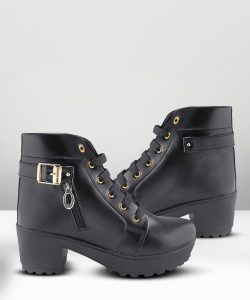 SILVER CAT Perfect Stylish,Trending High Ankle Boots For Women महिलाओं के लिए बूट्स