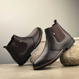 Woodman Chelsea Boots for Men | Soft Cushioned Insole, Slip-Resistance Boots For Men