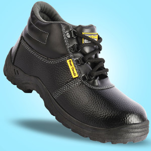 FOOT TRENDS Safety shoes with PVC Sole and steel toes for Industrial and Factory use For Men