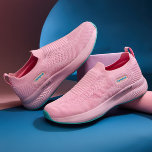 CAMPUS ANNIE Women's Casual Shoes | Sock-Like Fit | Integrated FoamLite Tech | Slip On Walking Shoes For Women