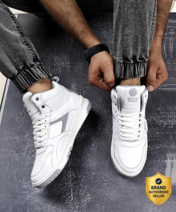 bacca bucci Cappuccino Skystompers Retro High-Top Charm with Modern Comfort Tech Sneakers For Men
