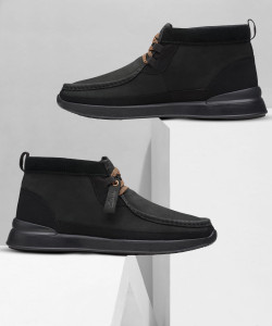 CLARKS RaceLite Wally Black High Tops For Men - Buy CLARKS  display picture 3